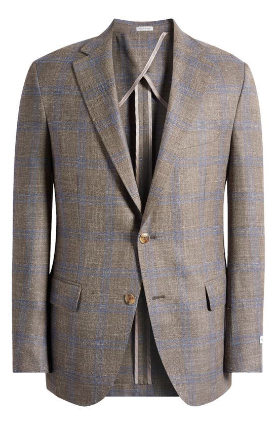 Shop Peter Millar Tailored Fit Wool Blend Sport Coat In Brown