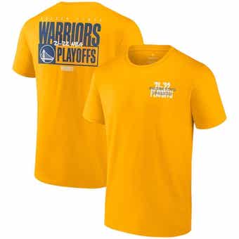 Men's Fanatics Branded Royal/Gold Golden State Warriors Attack Colorblock  Pullover Hoodie