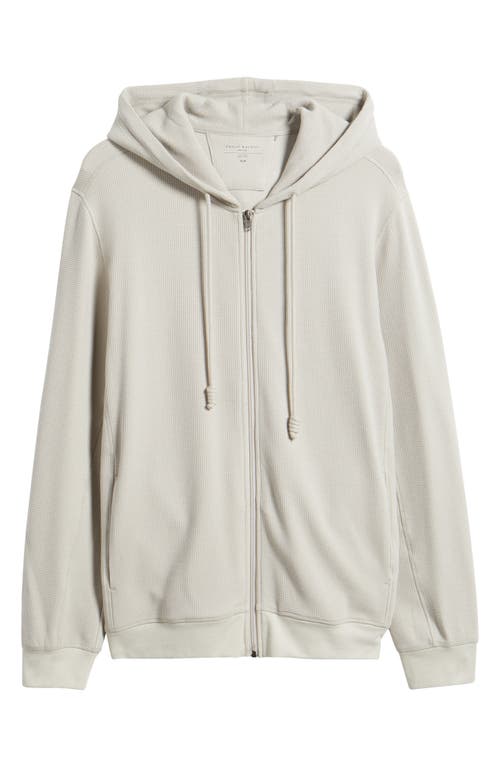 DANIEL BUCHLER DANIEL BUCHLER WAFFLE TEXTURE ZIP HOODIE 