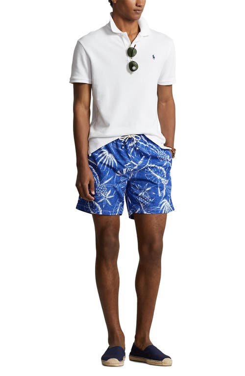 Shop Polo Ralph Lauren Traveler Swim Trunks<br /> In Ocean Breeze Floral