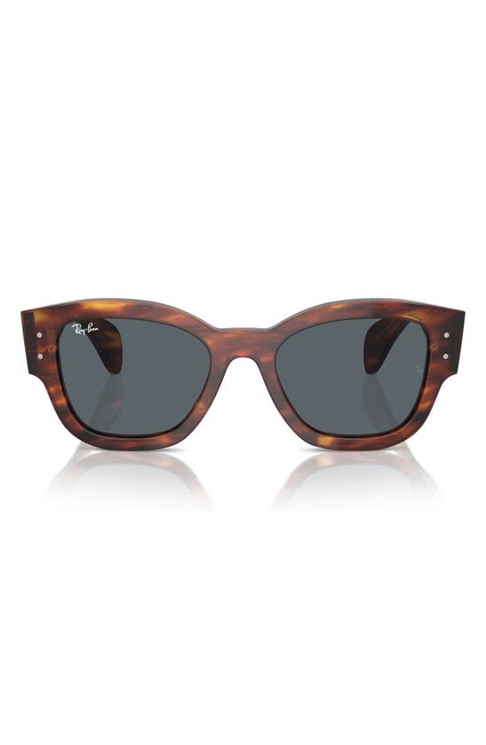 Shop Ray Ban Ray-ban Jorge 52mm Square Sunglasses In Striped Havana