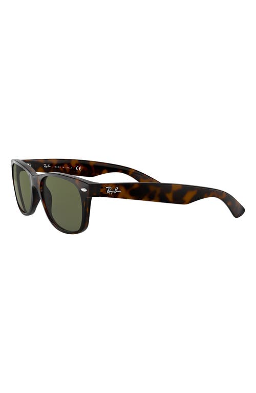 Ray Ban Ray-ban Wayfarer 58mm Rectangular Sunglasses In Tortoise/crystal Green