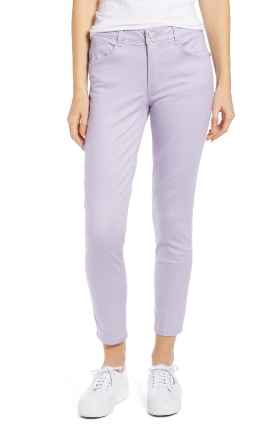 Wit & Wisdom 'ab'solution High Waist Ankle Skinny Pants In Lavender Dust