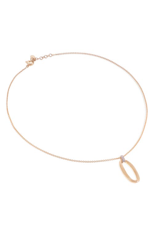 Marco Bicego Jaipur Diamond Link Necklace in Yellow/White Gold at Nordstrom, Size 16.5