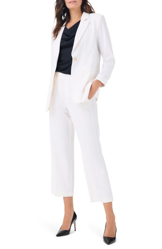 Shop Nic + Zoe Nic+zoe Avenue Cuffed Blazer In Classic Cream