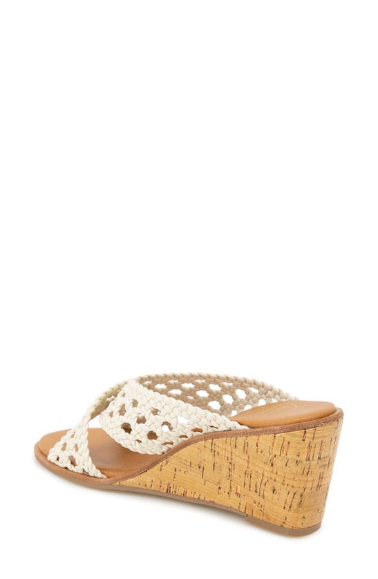 Shop Andre Assous Bryana Wedge Sandal In Ivory
