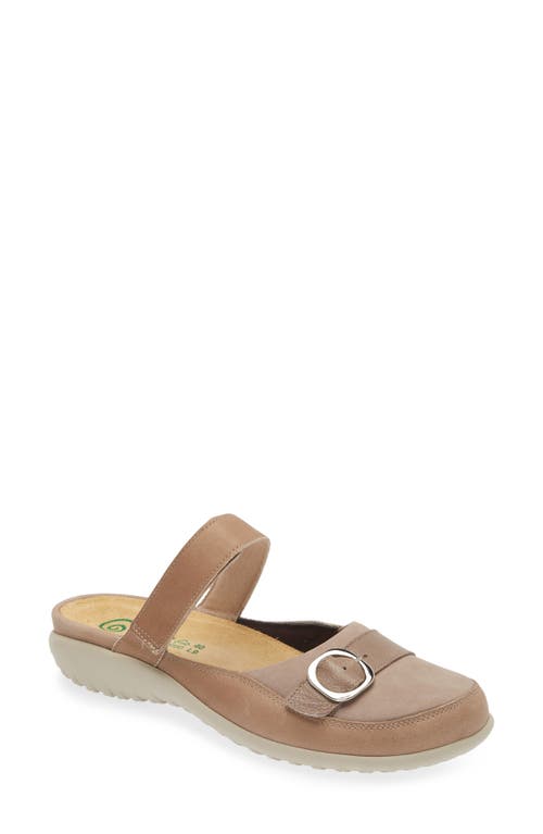 Naot Hongi Mary Jane Mule In Khaki Beige/stone