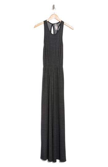 Go Couture Wide Leg Jumpsuit In Two-tone Black
