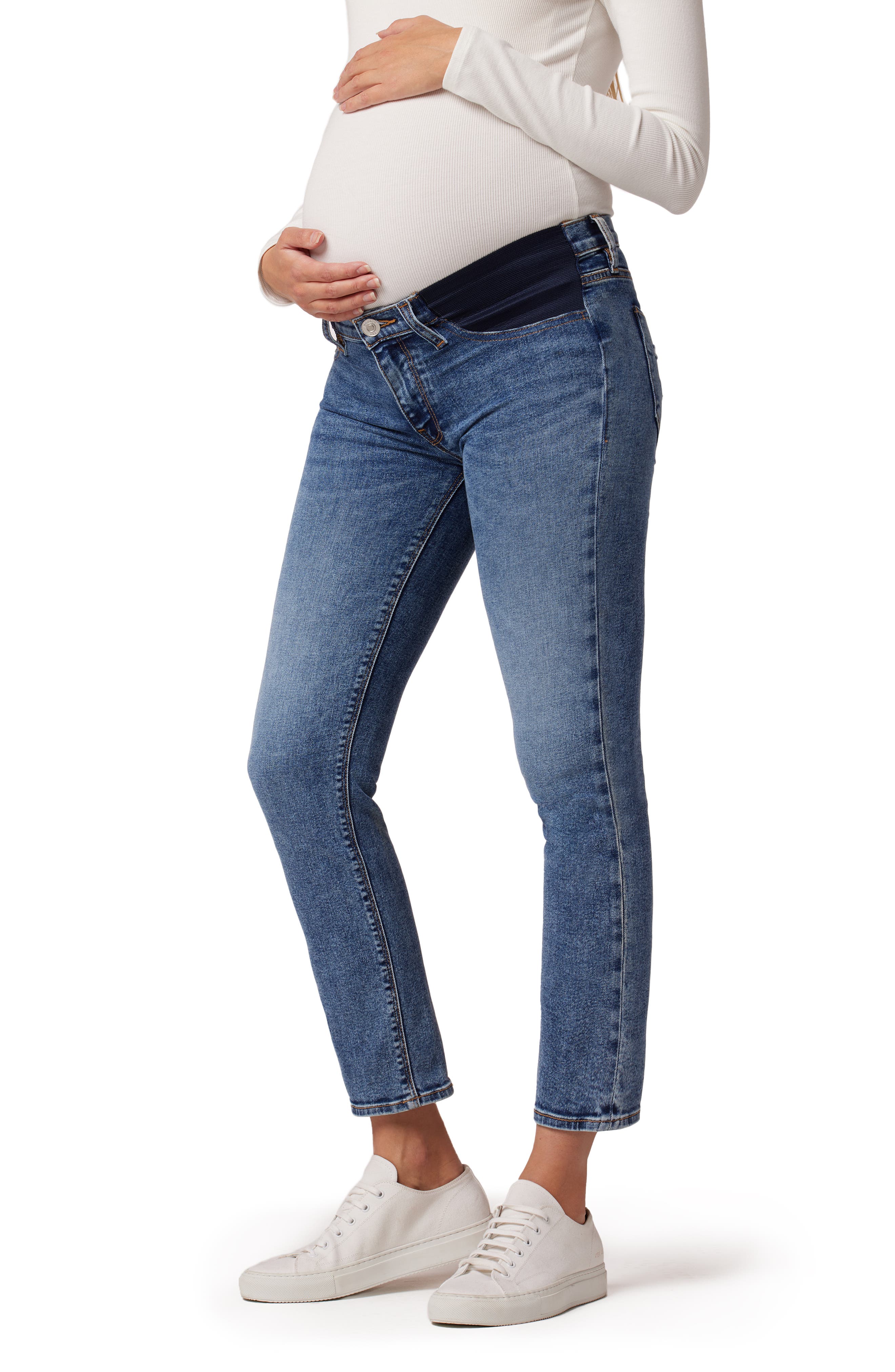 Hudson Jeans Nico Straight Ankle Maternity Jeans in Journey Home