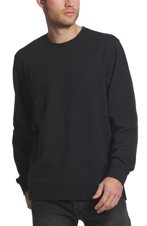 Hyperloop Split Hem Sweatshirt in Black