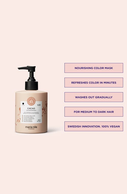 Shop Maria Nila Colour Refresh Hair Mask In Cacao