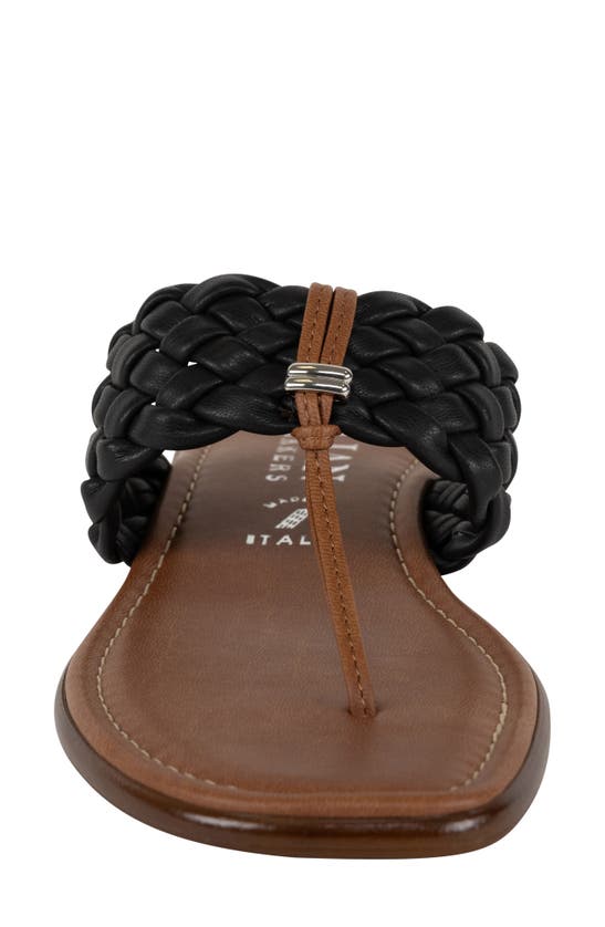 Shop Italian Shoemakers Hasley Flip Flop In Black