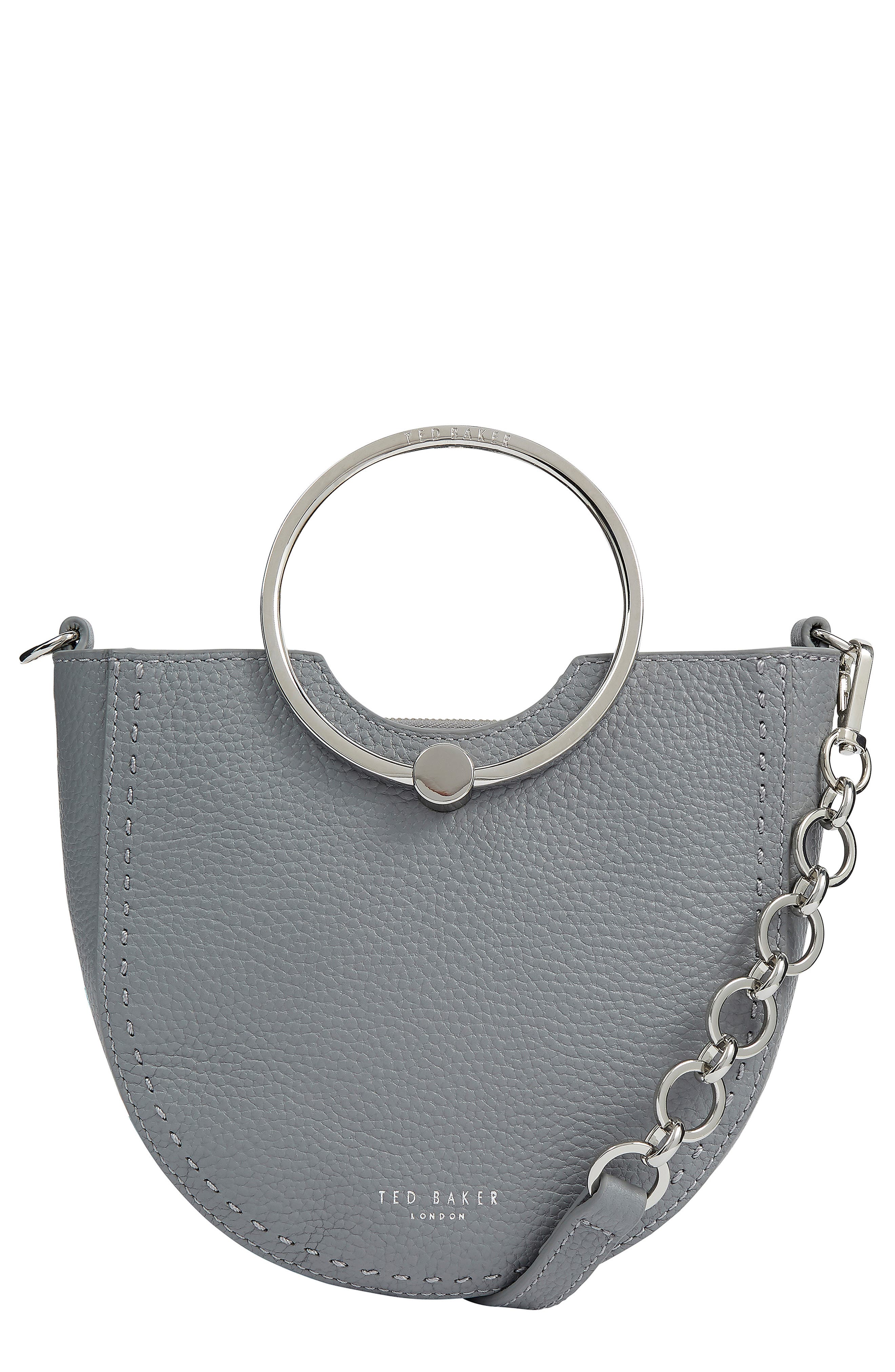 ted baker grey leather bag