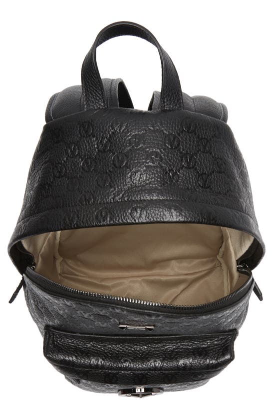 Shop Valentino By Mario Valentino Owne Monogram Backpack In Black