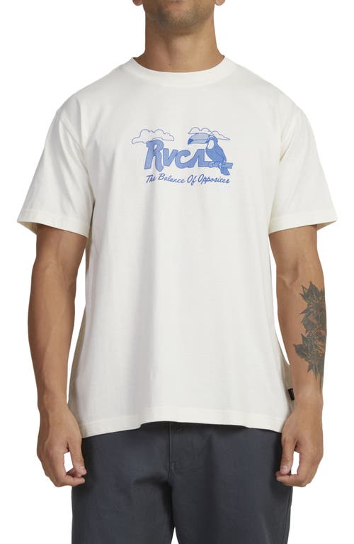 RVCA Tropicana Organic Cotton Graphic T-Shirt Antique White at Nordstrom,