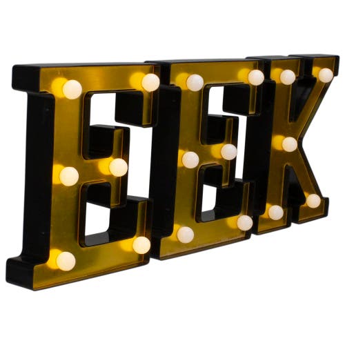 Shop Northlight Led Lighted Eek Halloween Marquee Sign In Black