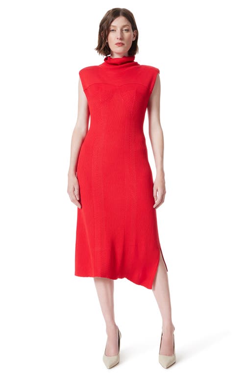 Do By Dee Ocleppo Asymmetric Hem Sweater Dress In Lollipop