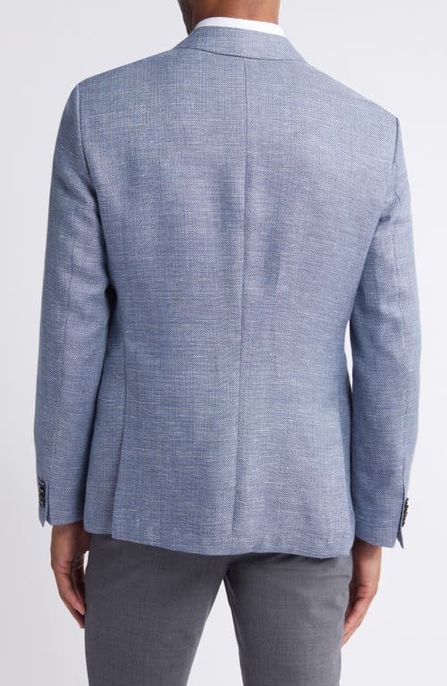 Shop Hugo Boss Boss Hutson Linen & Wool Sport Coat In Open Blue