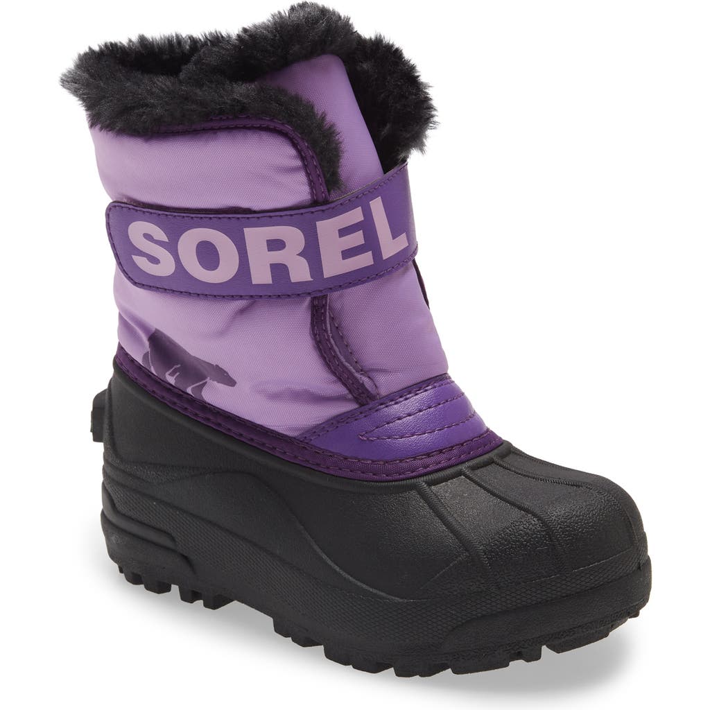 Sorel Snow Commander Insulated Waterproof Boot In Gumdrop/purple