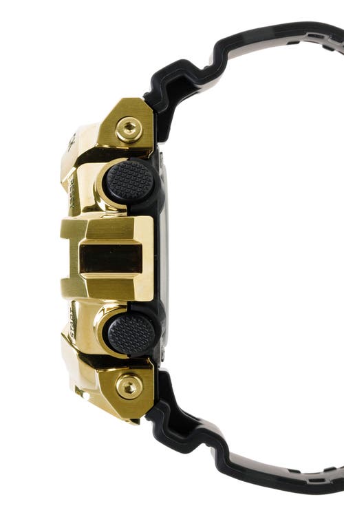 G-shock Men's Japanese Quartz Black Resin Watch, 53.4mm, Gm700g-9a In Gold