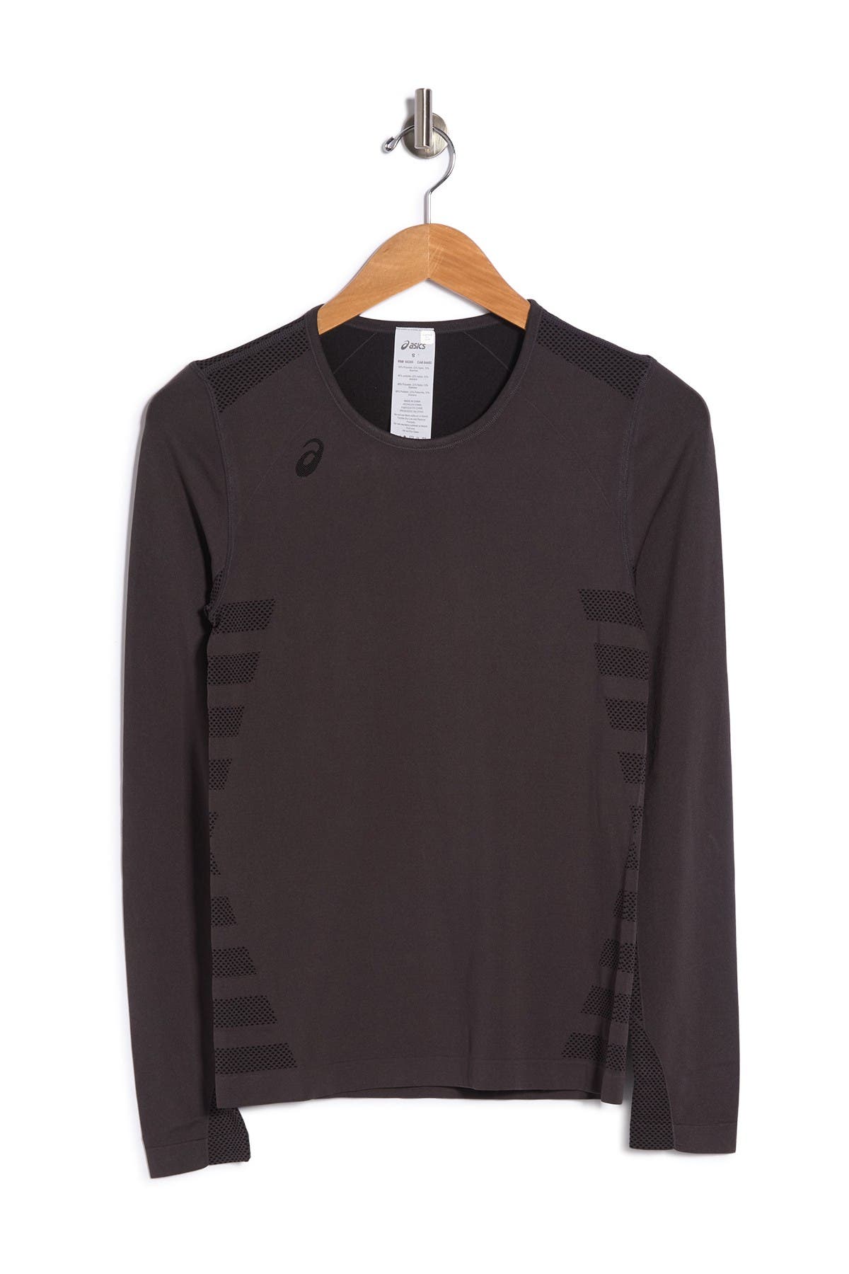 Asics Tactic Court Long Sleeve Jersey In Steel Grey