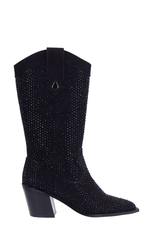 J. Reneé Laylani Pointed Toe Western Boot In Black