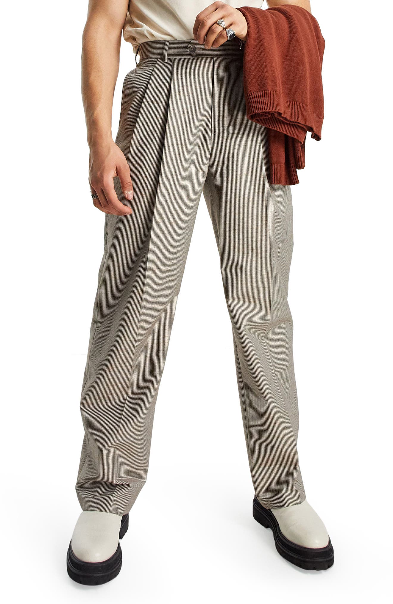 mens pleated dress slacks