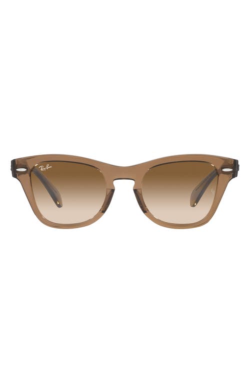 Ray-Ban 50mm Gradient Square Sunglasses in Light Brown at Nordstrom