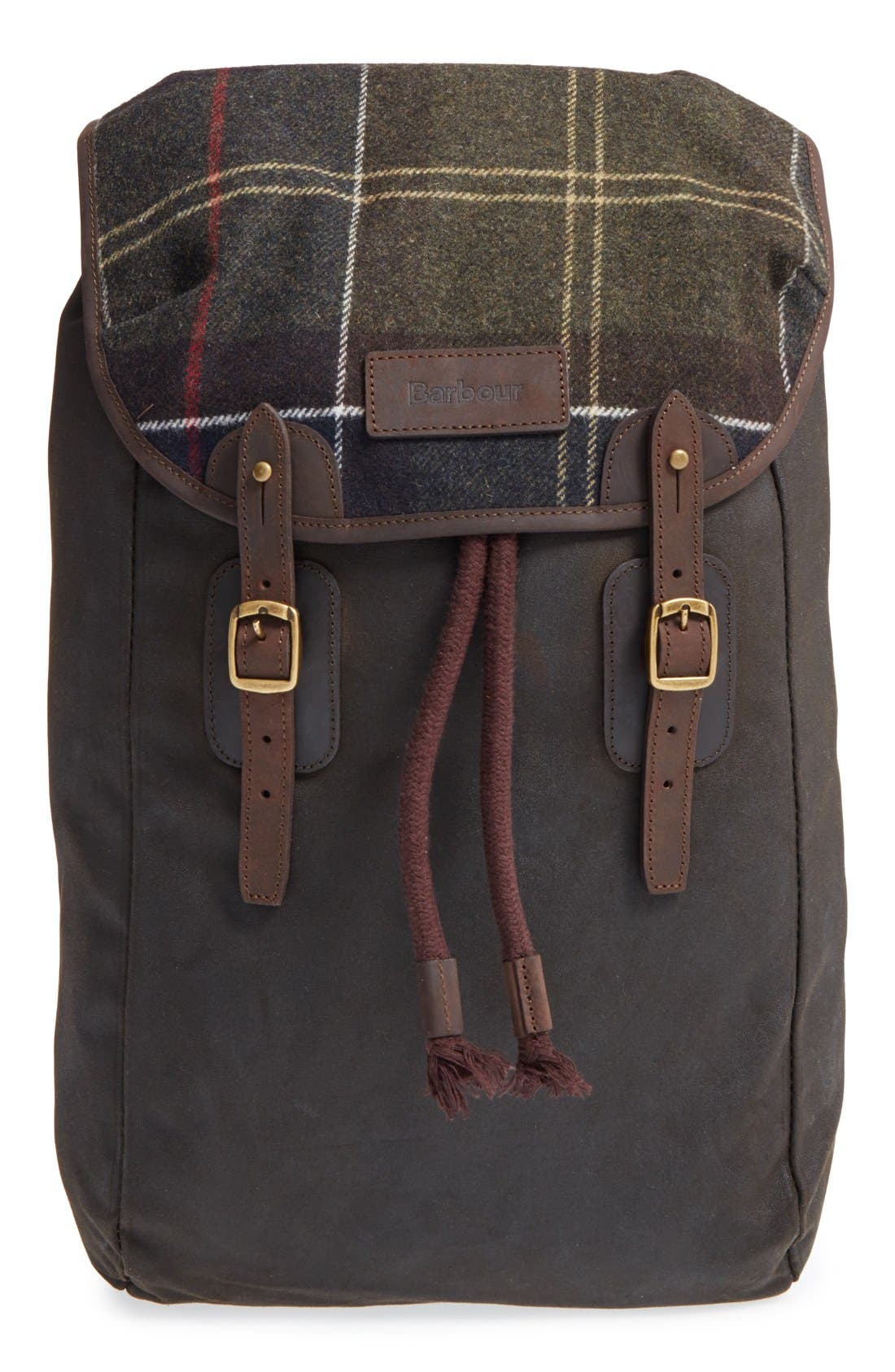 barbour waxed backpack
