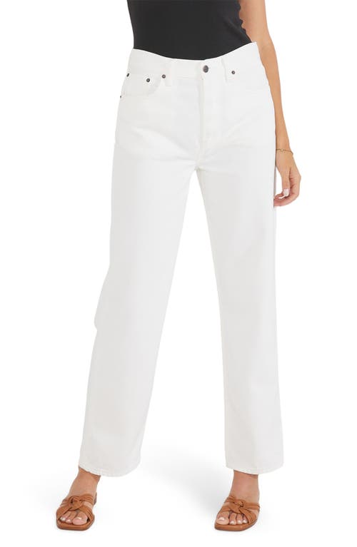 ÉTICA Tyler High Waist Straight Leg Ankle Jeans in Vintage White