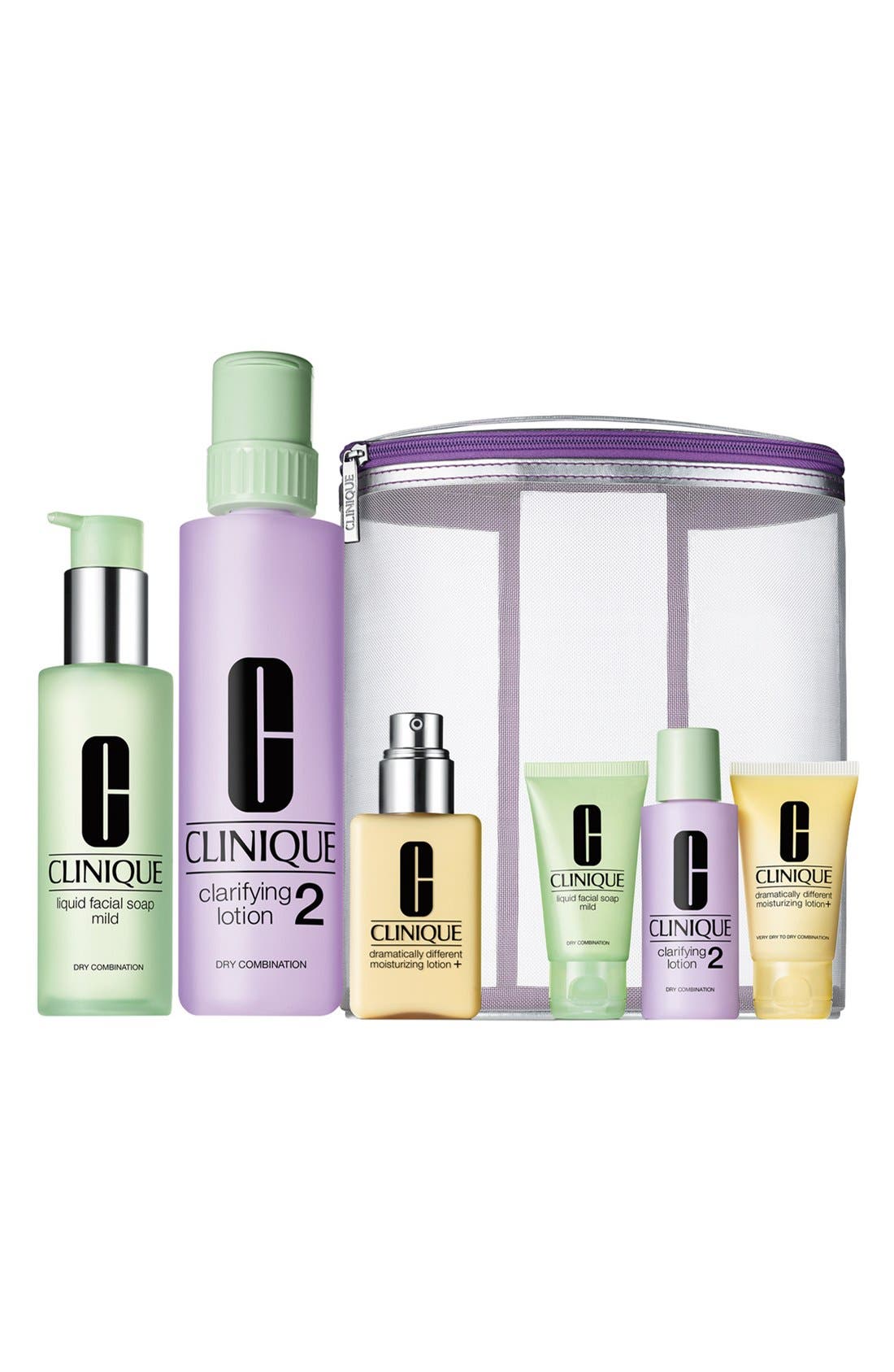 Clinique 'Great Skin Home & Away' 3Step Skincare Set for Combination