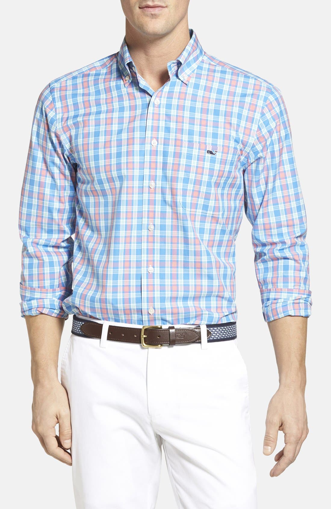 Vineyard Vines 'Tucker Lure Plaid' Slim Fit Poplin Sport Shirt