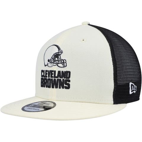 Men's New Era Brown Cleveland Browns Brownie Omaha Throwback Low Profile  59FIFTY Fitted Hat
