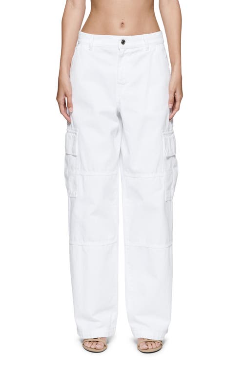 PURPLE BRAND Baggy Wide Leg Cargo Jeans White at Nordstrom,