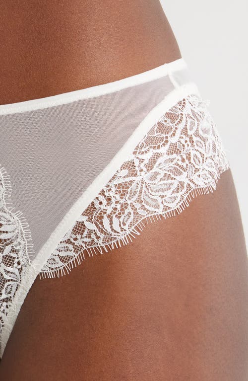 Shop B.tempt'd By Wacoal It's On Eyelash Lace Thong In Sea Salt