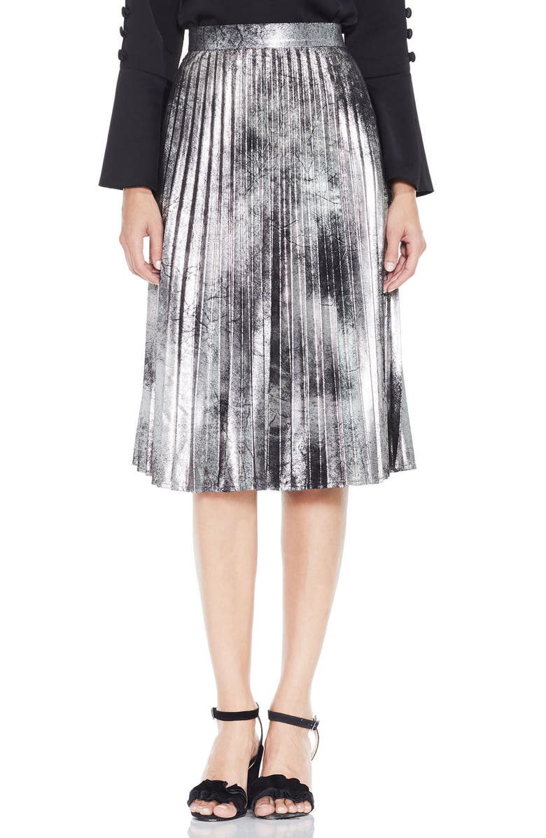 Vince Camuto Foiled Pleat Skirt | Nordstrom