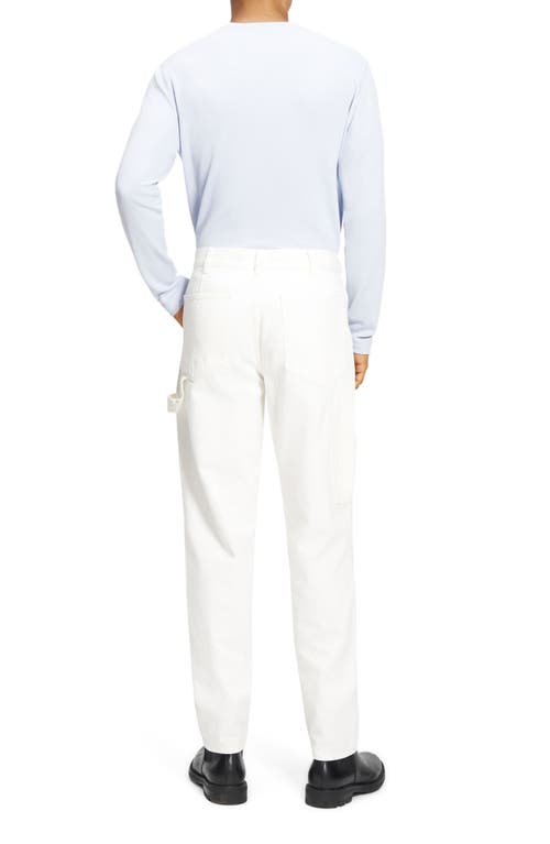 Theory Straight Leg Carpenter Jeans In Soft White