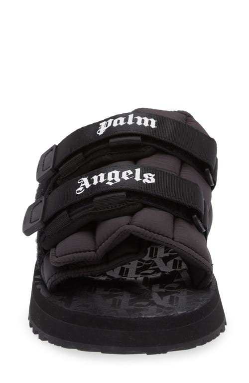 Shop Palm Angels X Suicoke Moto Slide Sandal In Black No Color