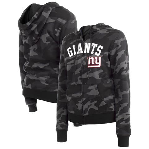 Men's The Wild Collective Black New York Giants Camo Pullover Hoodie