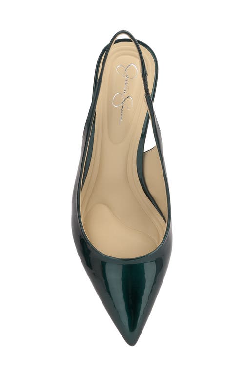 Jessica Simpson Souli Slingback Pointed Toe Pump In Dark Teal