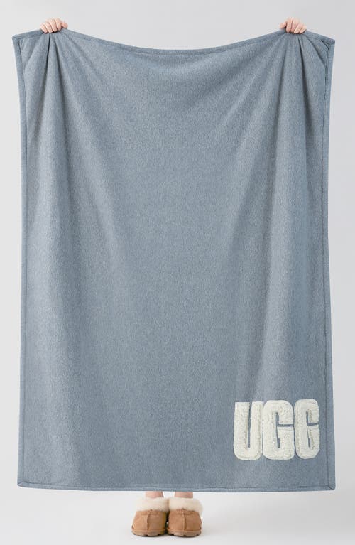 Shop Ugg(r) Lennox Logo Throw Pillow In Chambray