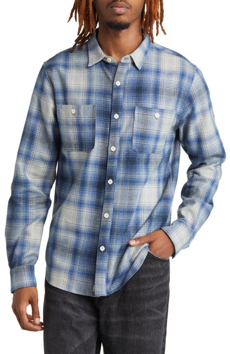 San Marcos Plaid Flannel Button-Up Shirt