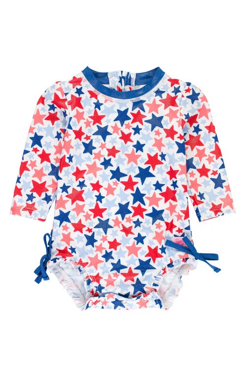 Rufflebutts Shimmer Star Spangle One-piece Swimsuit In Shimmer Star-spangled
