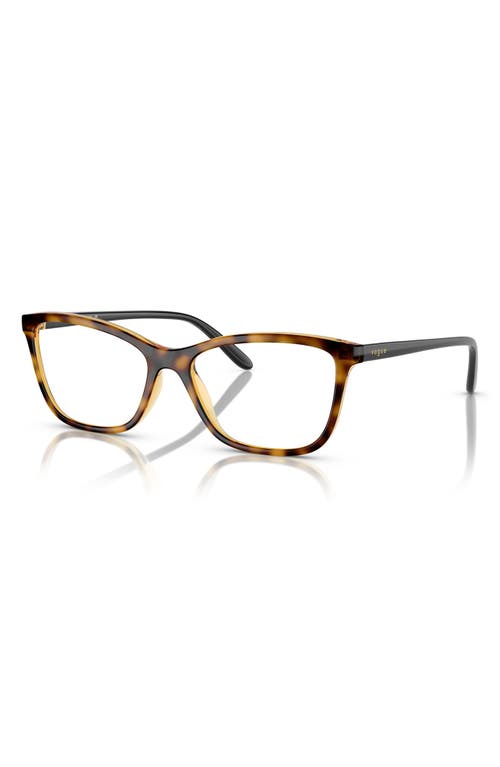 Shop Vogue 52mm Butterfly Optical Glasses In Dark Havana