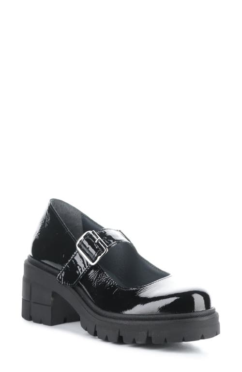Bos. & Co. Banks Platform Mary Jane In Black Patent