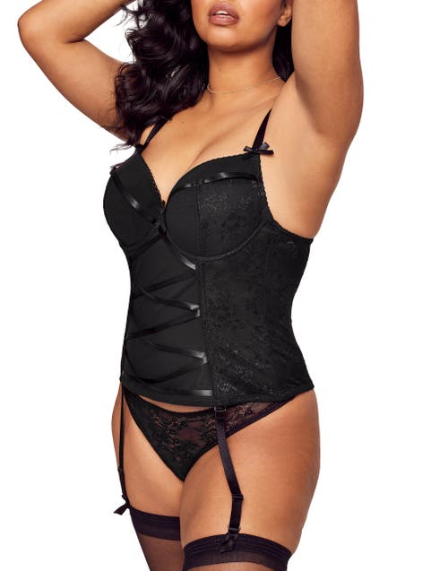Adore Me Khora Bustier In Black