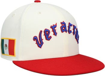 New York Black Yankees Rings & Crwns Team Fitted Hat - Cream/Navy