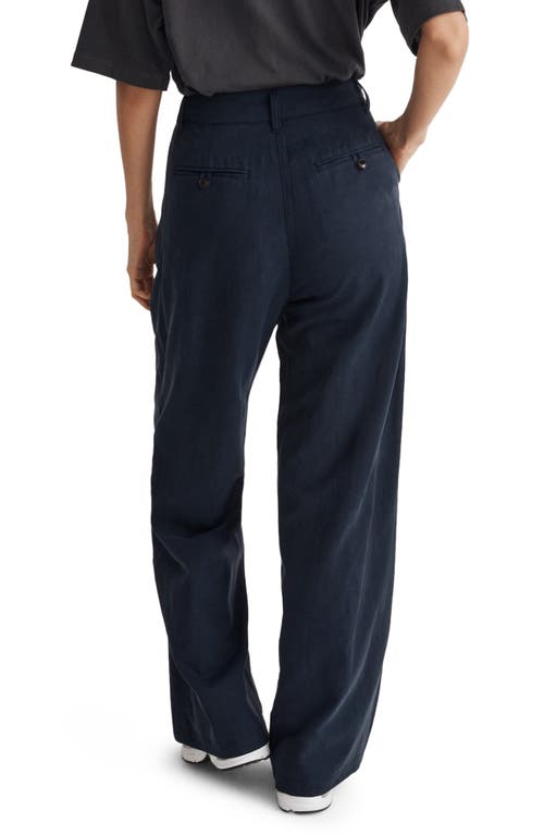 Madewell Harlow Wide Leg Pants In Deep Indigo