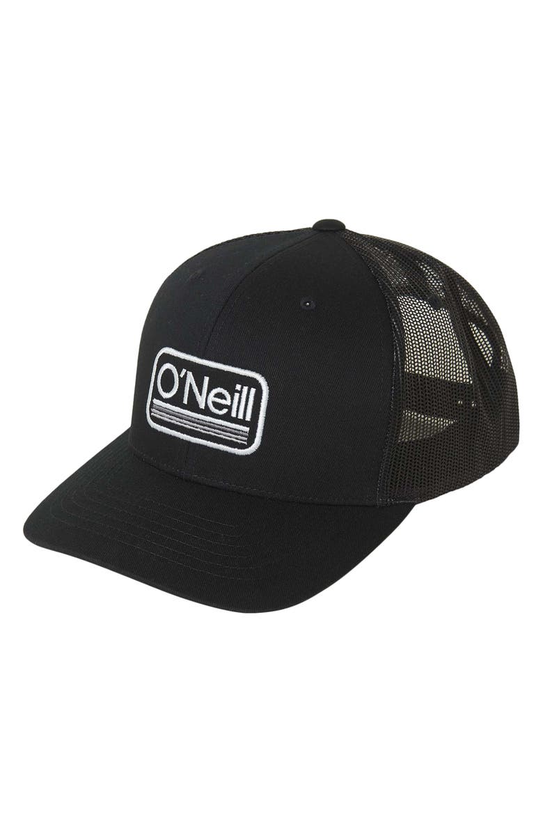 O'Neill Headquarters Trucker Hat, Main, color, 