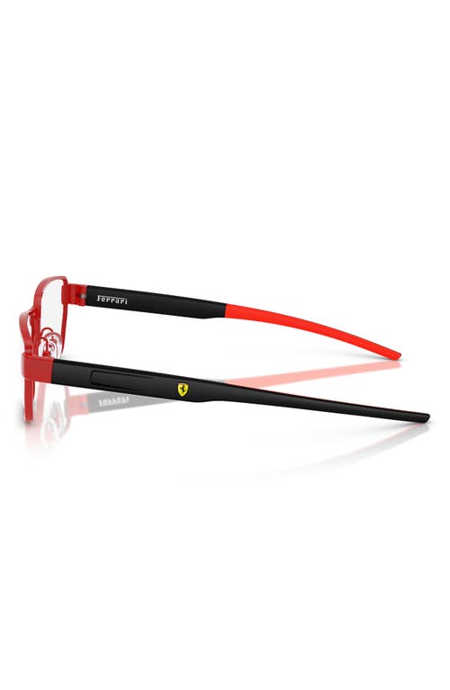 Scuderia Ferrari X 55mm Irregular Optical Glasses In Red